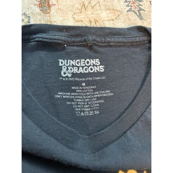 Dungeons & Dragons Graphic T-shirt Black Basic Mind Player M - Picture 5 of 7